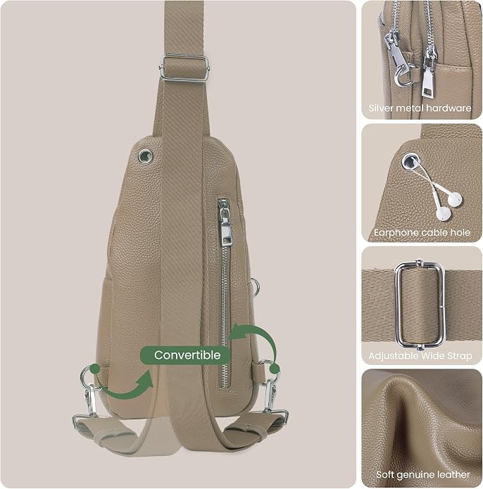 befen Genuine Leather Small Sling Bag - Image 6