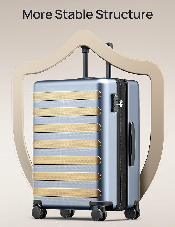 Carry on Luggage 22 X 14 X 9 Airline Approved, 20 Inch Luggage - Image 3