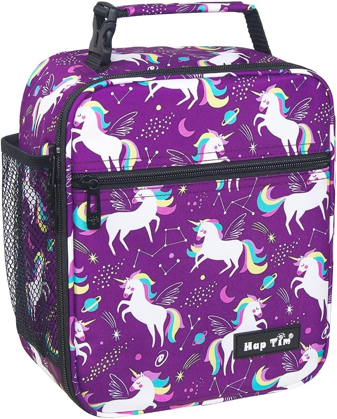 Hap Tim Kids Lunch Box for Girls Boys, Reusable Lunch Bag for Kids, Spacious by HapTim