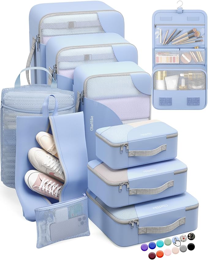 ALL INCLUDED 10 Set Durable Packing Cubes by OlarHike