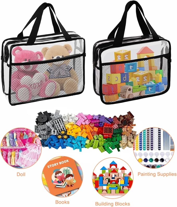 XEWEA 2PCS Large TSA Approved Clear Travel Toiletry Bags - Image 7