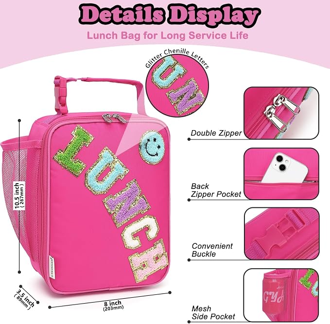 FlowFly Lunch box Insulated Soft Bag Mini Cooler Back to School Thermal Meal - Image 4