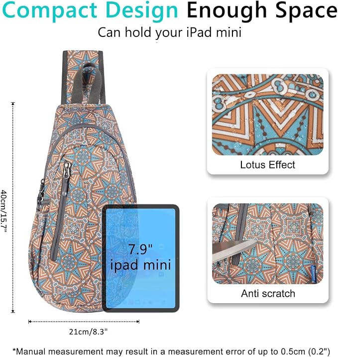 TITECOUGO Small Sling Bag, Lightweight Crossbody Backpack - Image 4