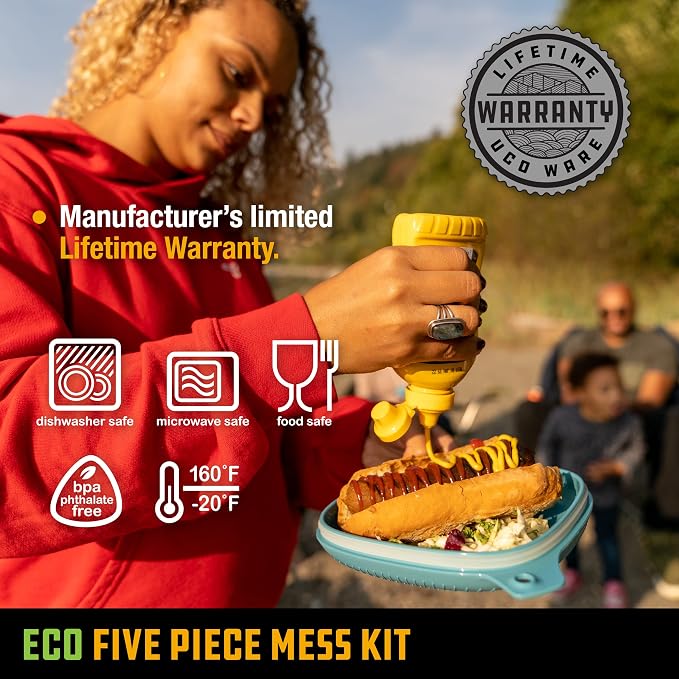 UCO Recycled ECO 5-Piece Camping Mess Kit - Image 8