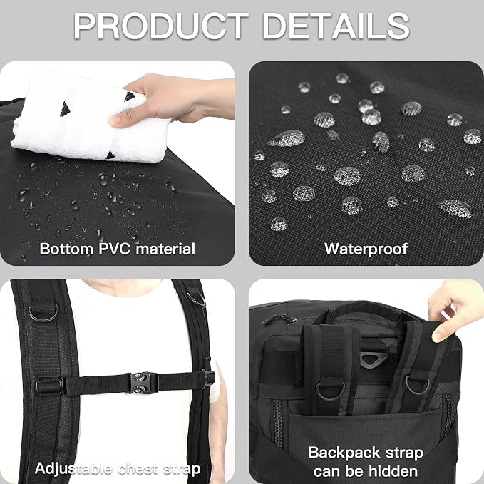 TUGUAN Extra Large Travel Duffle Bag Backpack - Image 3