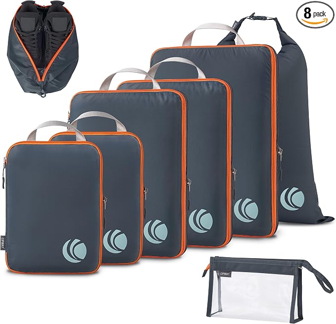 Cipway Compression Packing Cubes, Lightweight Travel Luggage Organizers by Cipway