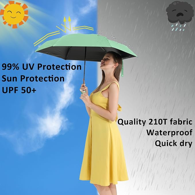 BAODINI Travel Mini Umbrella for Purse - Image 5