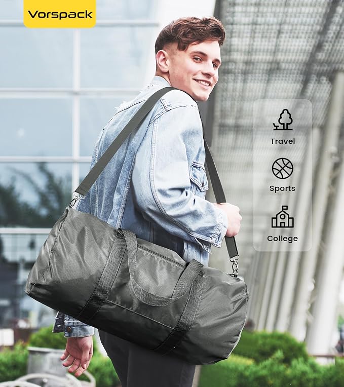 Vorspack Duffel Bag 20-24-28 Inches Foldable Gym Bag - Image 5