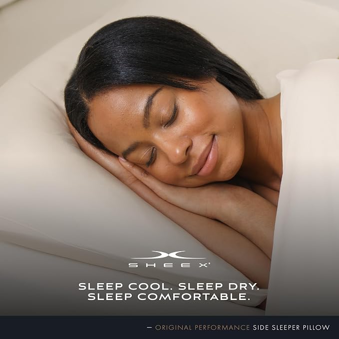 SHEEX Original Performance Down-Alternative Side Sleeper Pillow, Cooling Pillow - Image 6