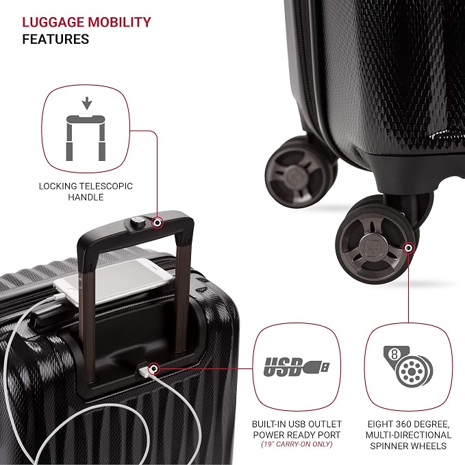 SwissGear 7272 Energie Expandable Hardside Trunk Luggage - Image 2