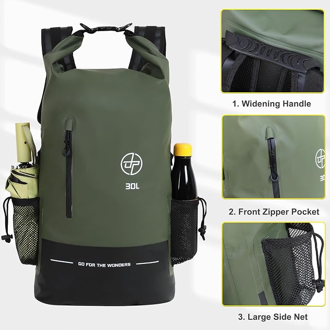 UPWELL Waterproof Dry Bag 30L Boating Backpack - Image 3