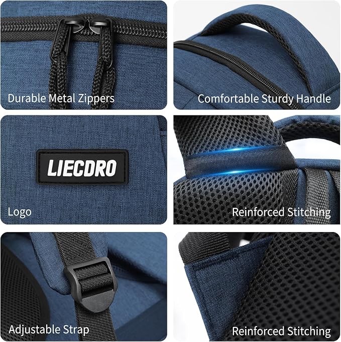 Blue Backpacks for Men, Backpack for School, School Backpack for Boys Teens - Image 3