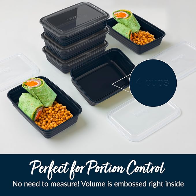 Bentgo 20-Piece Lightweight, Reusable BPA-Free 1-Compartment Containers - Image 6