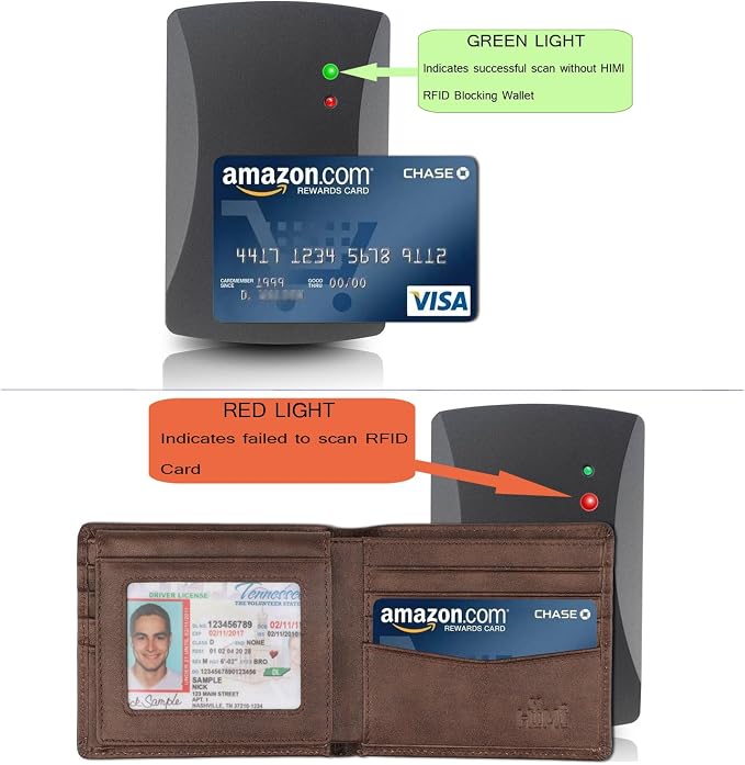 Wallet for Men-Genuine Leather RFID Blocking Bifold Stylish Wallet - Image 5