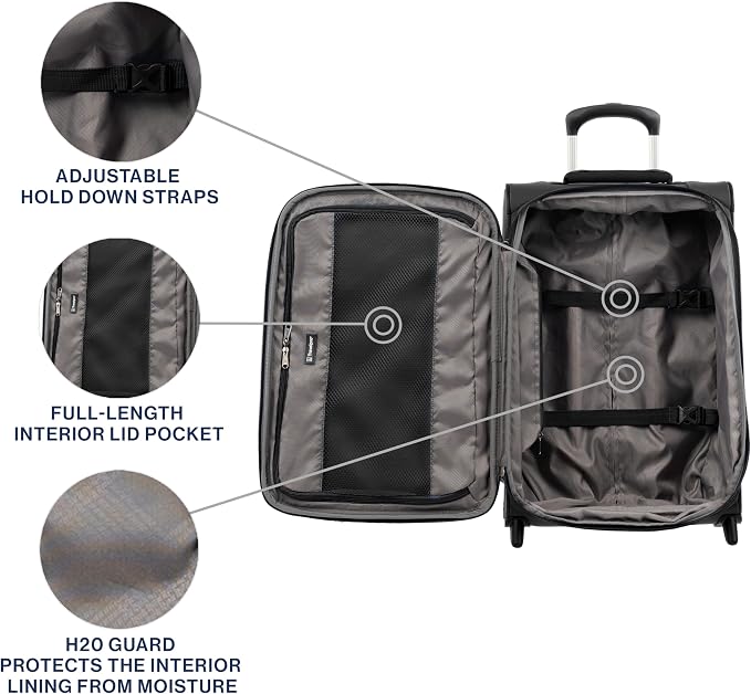 Travelpro Tourlite Softside Expandable Upright 2 Wheel Luggage, Lightweight - Image 5