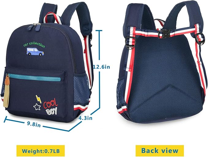 willikiva Cartoon Bus 12 Kindergarten Backpack - Image 2