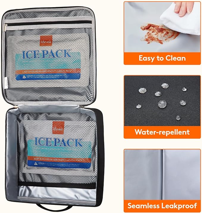 Lifewit Freezable Lunch Box, Insulated Reusable Lunch Bag - Image 4