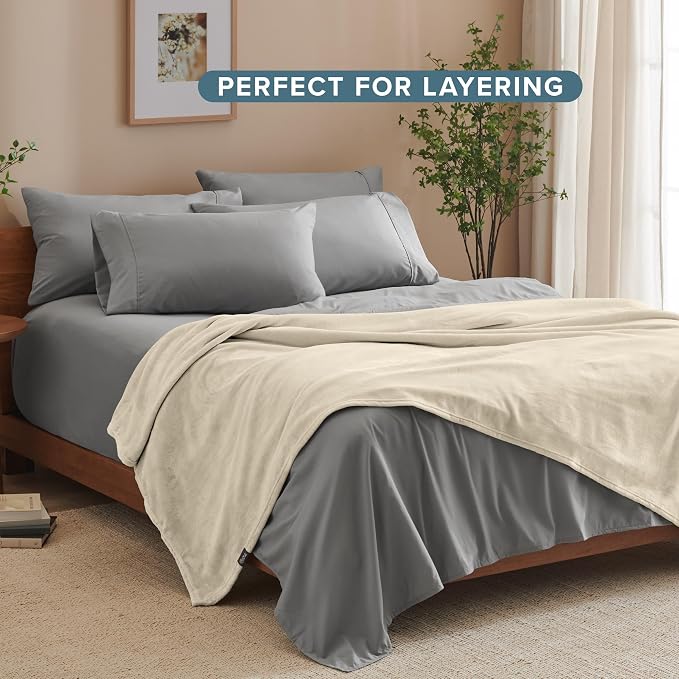 Bare Home Fleece Blanket - Image 7