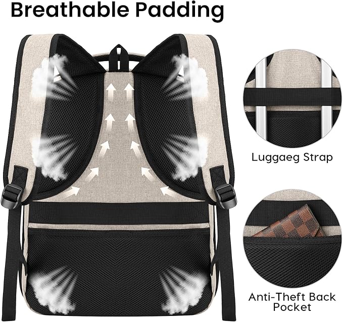 Backpack for Girls Women, School Backpack for Teen Boys, Lightweight Casual - Image 5