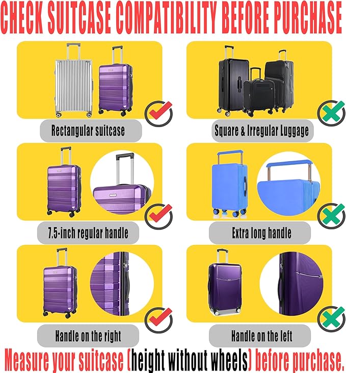 20 Inch Clear PVC Luggage Cover Protectors Suitcase Covers - Image 3