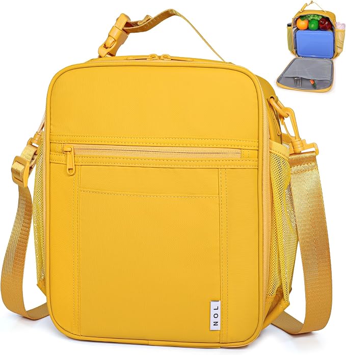 NOL Nylon Waterproof Kids Lunch Bag, Insulated Lunch Bag, Lunch box Cooler by NOLNaturalOrganicLifestyle