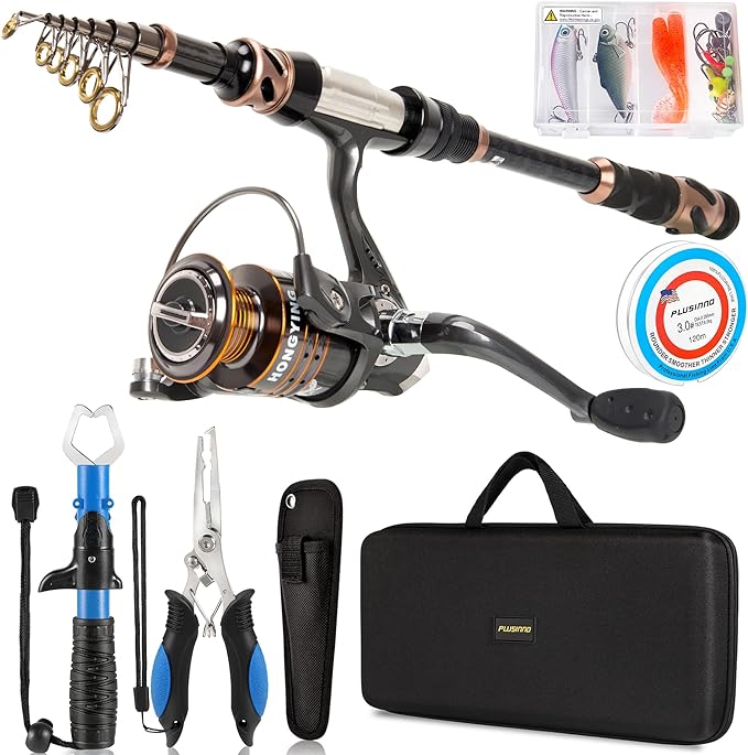 PLUSINNO Fishing Rod and Reel Combos by PLUSINNO