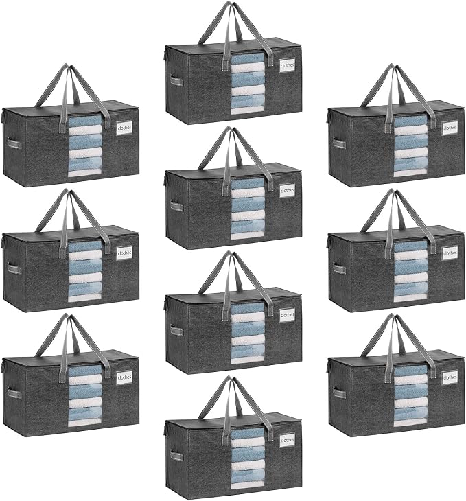 VENO 10 Pack Moving Bags, Comforter and Blanket Storage Bags by Veno