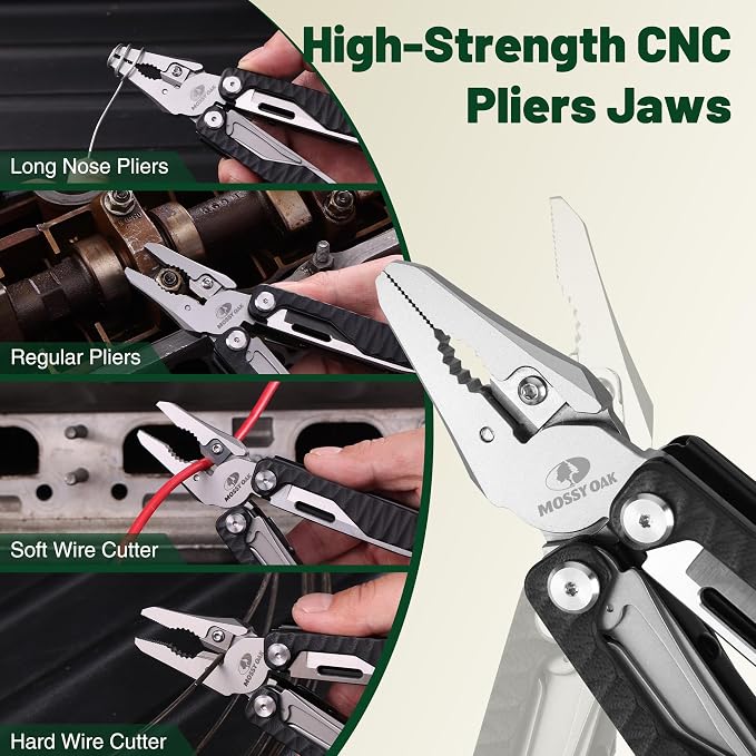 MOSSY OAK Multitool, 17-in-1 EDC Multi Tool - Image 6