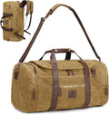 50L Duffle Bag for Men, Nomad Waxed Canvas Travel Duffel Bag Vintage Genuine by DensataTravelBag