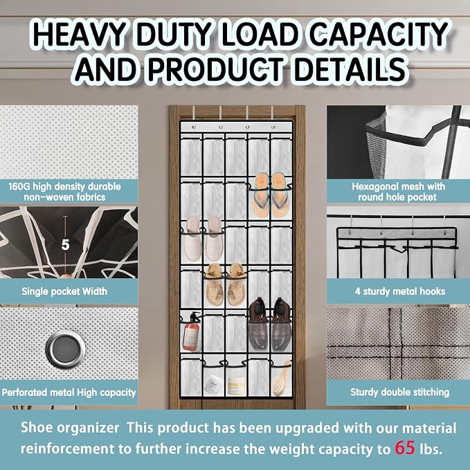 Over the Door Shoe Organizer - Image 2