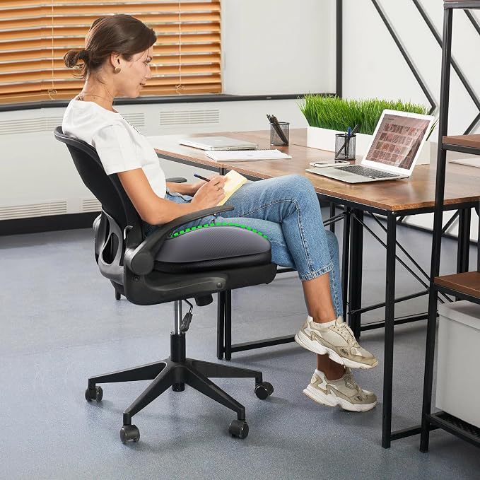 Benazcap Large Seat Cushion for Office Chair Memory Foam Coccyx Pain Relief - Image 9