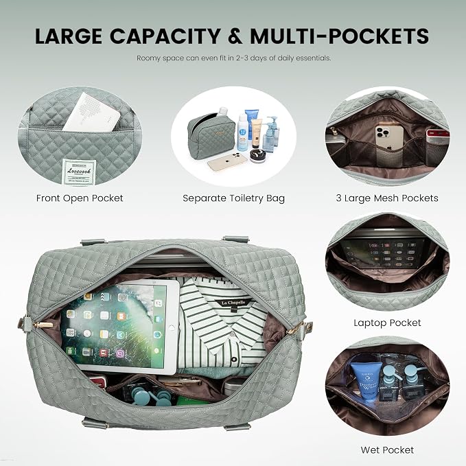 LOVEVOOK Travel Duffle Bag, Weekender Bags - Image 4