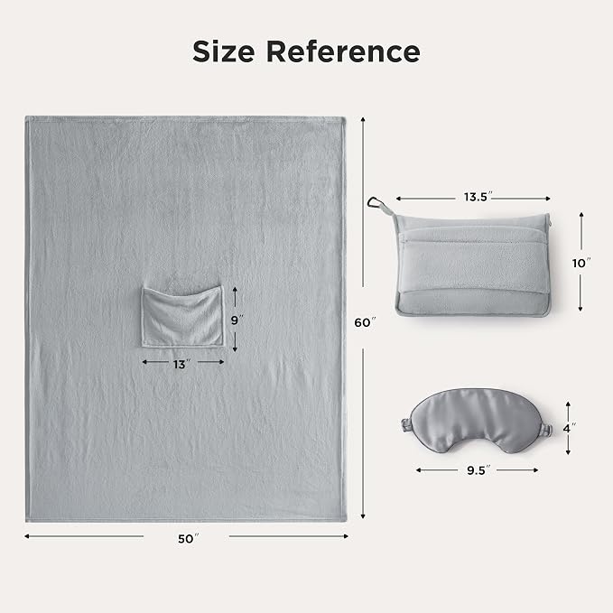 Bedsure Travel Blanket Airplane Compact - Image 6