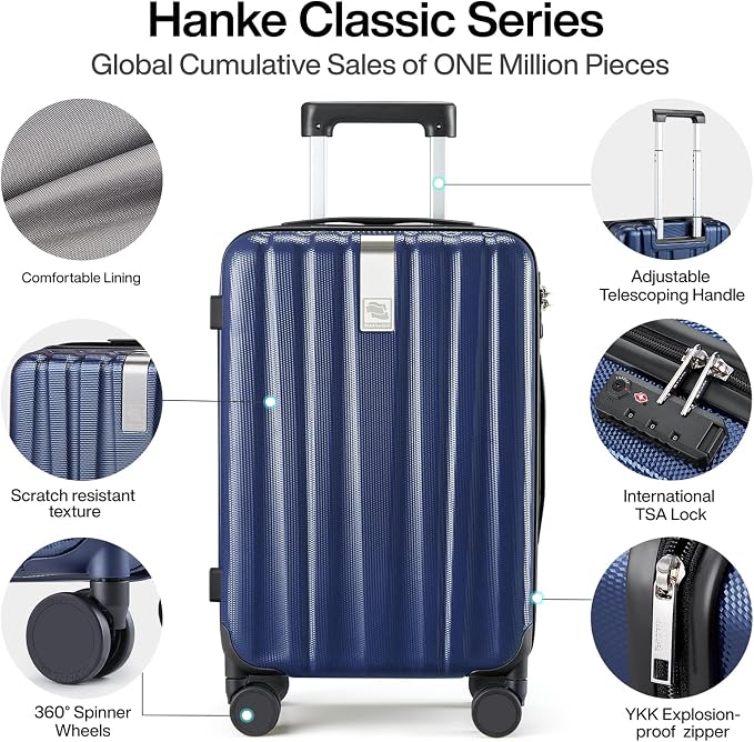 Hanke Luggage Sets 2 piece Carry On Luggage - Image 3