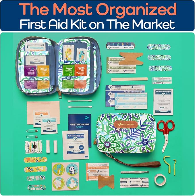 KeepGoing Travel First Aid Kit for Kids – 130 Pc. for Car, Diaper Bag & Backpack - Image 3