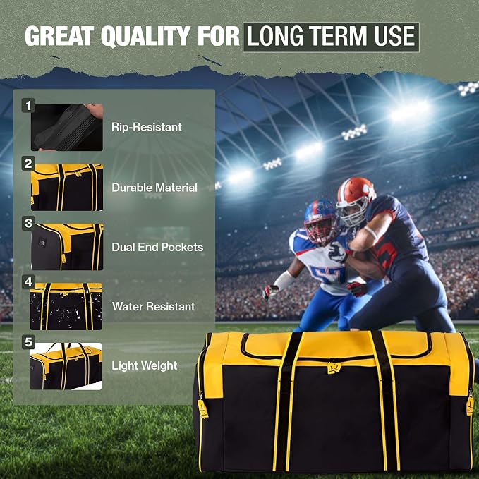 Jetstream Heavy Duty Multi Pocket Durable Sports Gym Equipment Travel Duffel Bag - Image 7