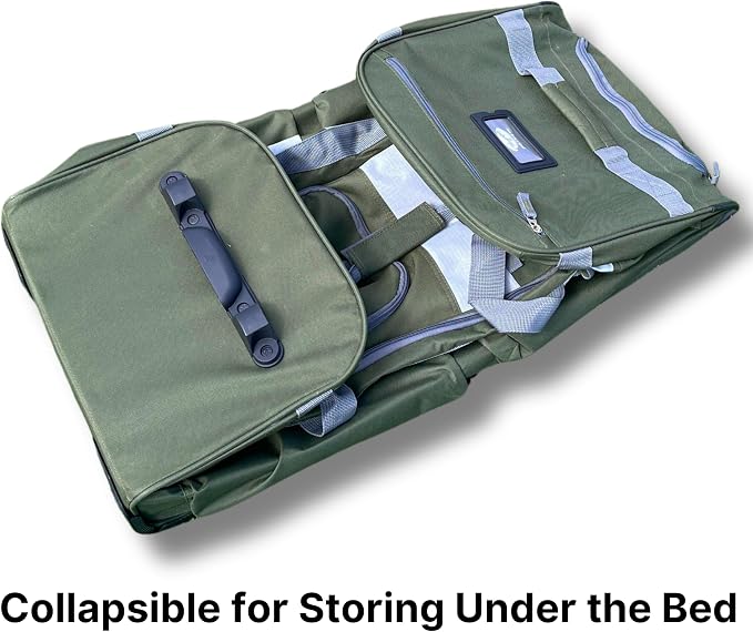 Olympia U.S.A. 29 inch Jumbo Size 8 Pockets Wheeled Rolling Duffel Bag Water - Image 7