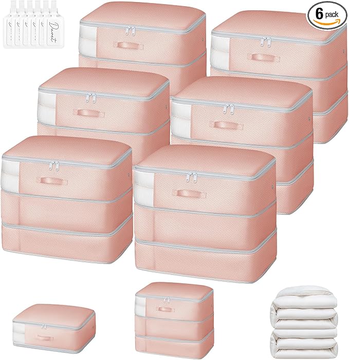 DIMJ Comforter Storage Bag - 110L Ultra Space Saving Self Compression Organize by DiMJ