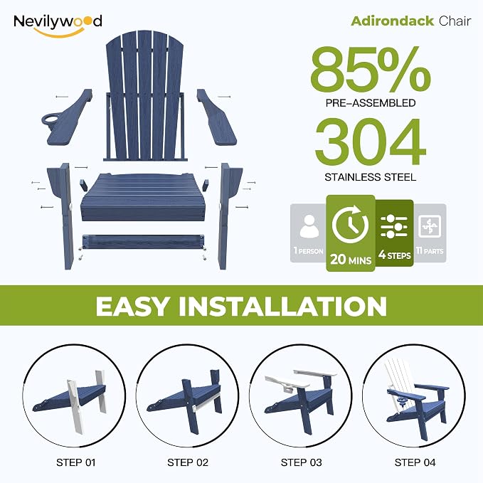 Folding Adirondack Chair - Image 6