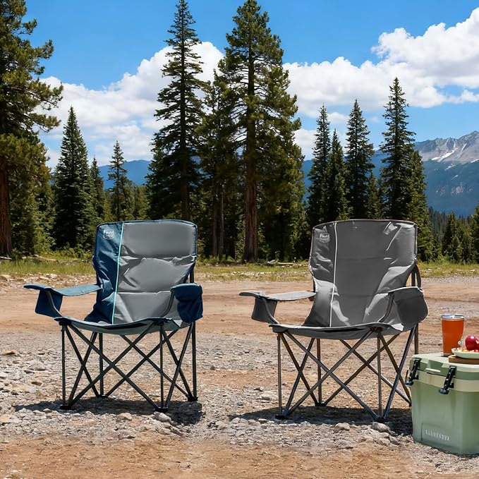 TIMBER RIDGE Oversized Folding Camping Chair - Image 8