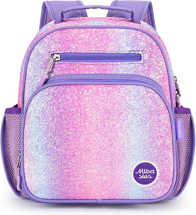 mibasies Toddler Backpack for Girls 2-4: Glitter Kids Backpacks for Girls - Image 5