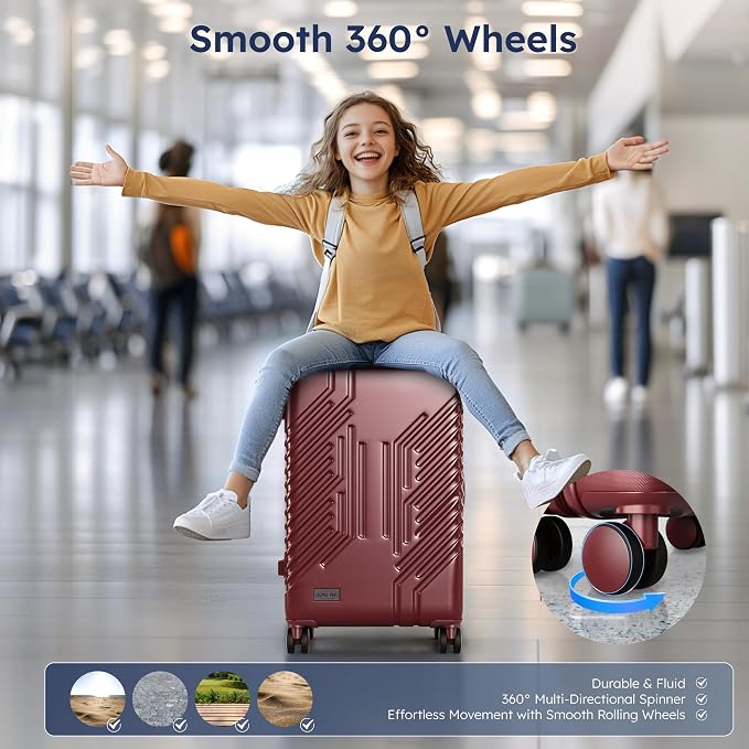 ALPHA CAMP 20-inch Carry On Luggage Airline Approved - Image 3