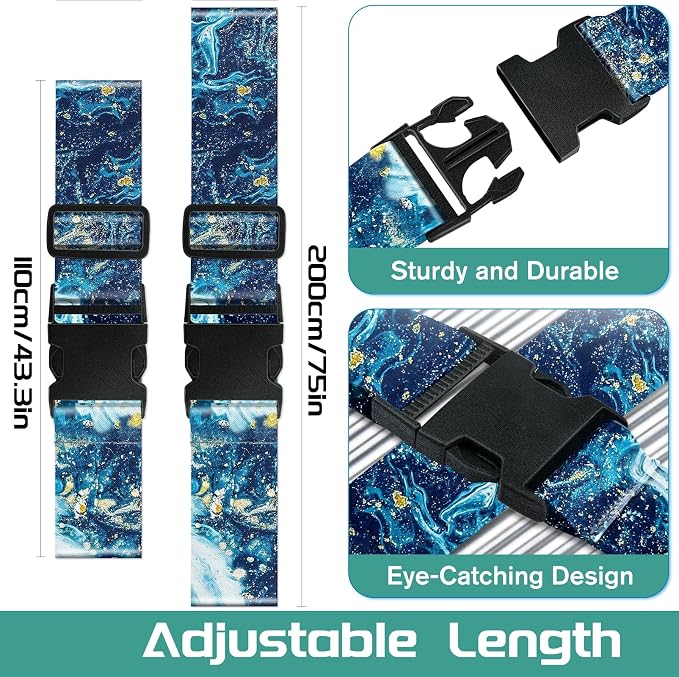 Slohif Luggage Straps for Suitcases Travel Belt Accessories Luggage Connector - Image 2
