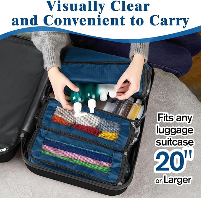 Hanging Travel Organizer, Carry on Luggage Suitcase Organizer, Travel - Image 4