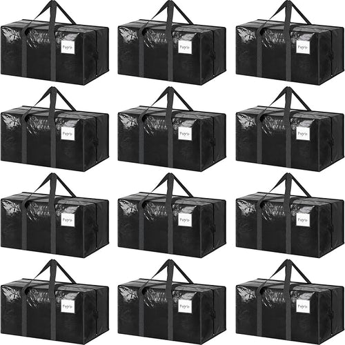 12 Pack Extra Heavy Duty Large Moving Bags by Fygrip