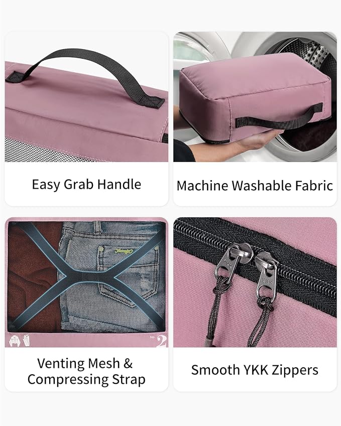 ECOHUB 7 Set Packing Cubes Tear-Resistant Luggage Packing Organizers - Image 4