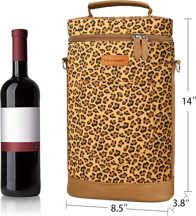 Tirrinia 2 Bottle Wine Gift Tote Carrier - Image 4