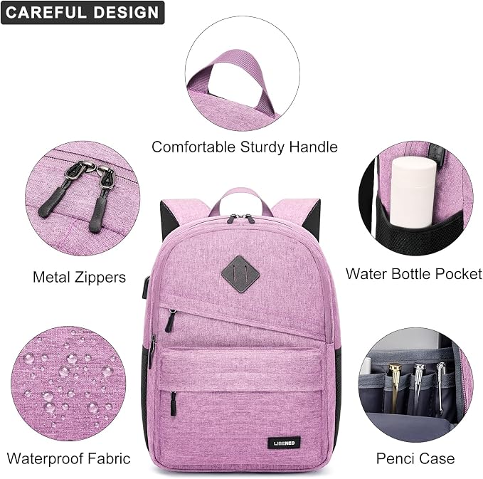 School Backpack for Teen Girls, Cute College Backpacks for Women Students - Image 3