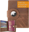 GARZINI Passport Holder with AirTag, Passport Wallet with RFID, Travel by GARZINI