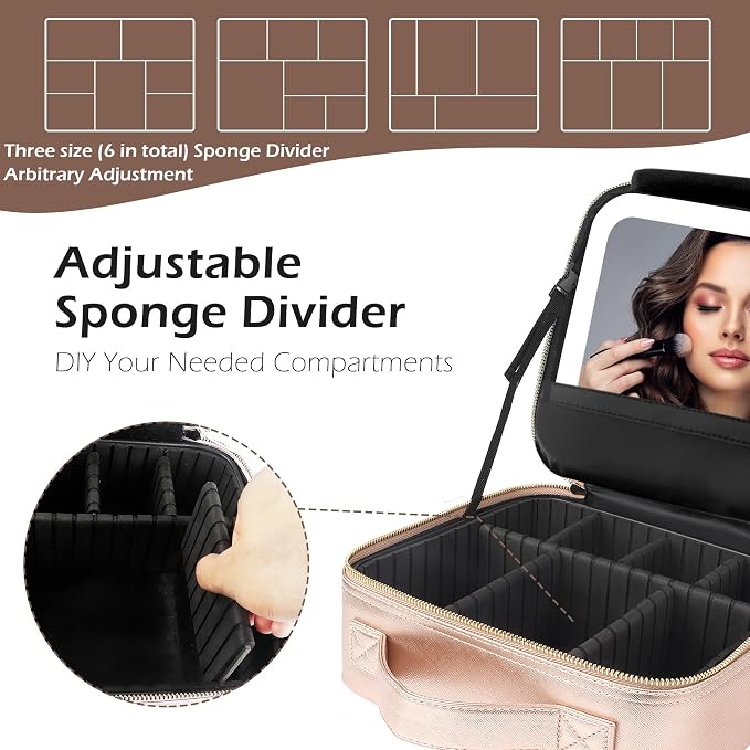 MOMIRA Travel Makeup Bag Cosmetic Bag Makeup Organizer Bag - Image 5